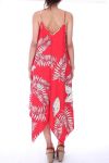 ROBE IMPRIME TROPICAL 0119 ROUGE