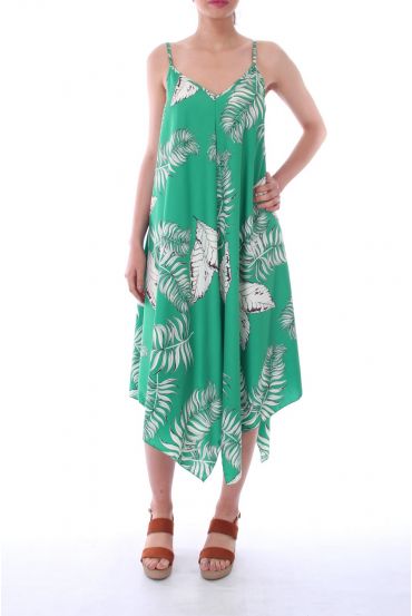 ROBE IMPRIME TROPICAL 0119 VERT