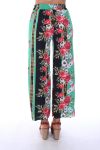 PANTALON IMPRIME FLEURS 0128 VERT