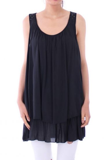 TUNIC AJOUREE 0107 BLACK