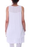 TUNIC AJOUREE 0107 WHITE