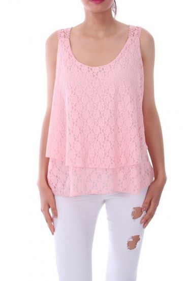 LACE TOP 0110 PINK