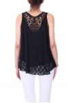 LACE TOP 0110 BLACK