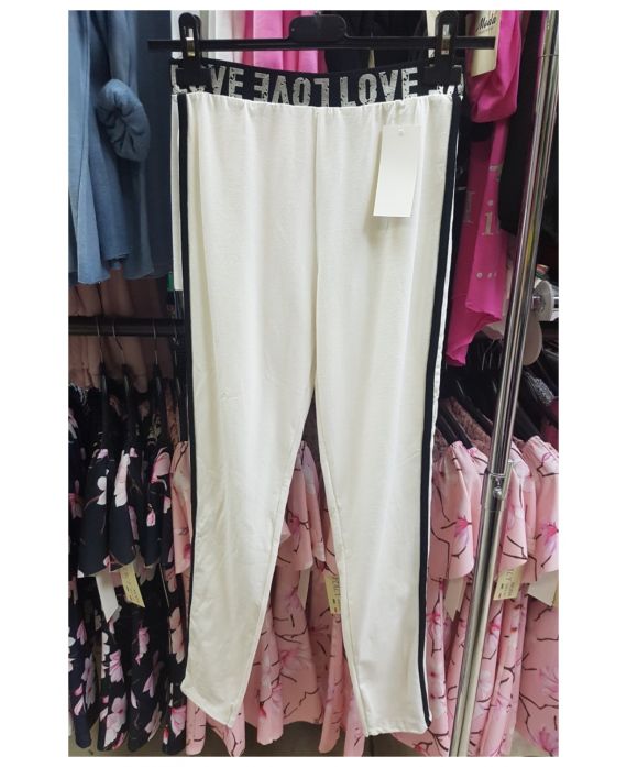 PANTALONES DE LAS POLAINAS DE AMOR 7050 BLANCO