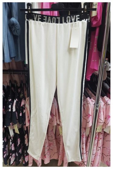 PANTALONI LEGGINGS AMORE 7050 BIANCO