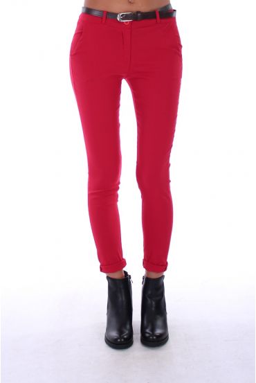 PANTALONI X 4 S-M-L-XL 0157 ROSSO