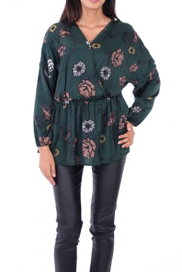 BLOUSE SATINEE 0128 GROEN