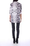 BLUSE SATINE REPTIL 0134 BEIGE