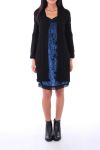 JURK VAN VELOURS 0129 BLAUW