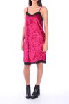 ROBE VELOUR 0129 BORDEAUX