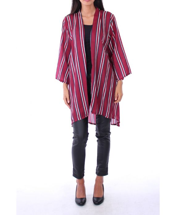 KIMONO SATIN 0135 BORDEAUX