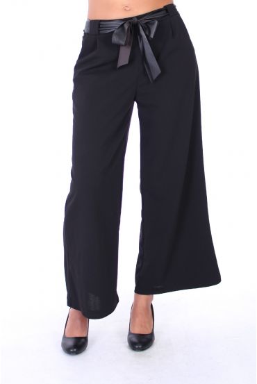 PANTS WIDE 0142 BLACK