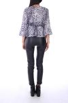 BLOUSE LEOPARD 0132 GRAY