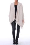 PONCHO HA FLECOS 0119 BEIGE