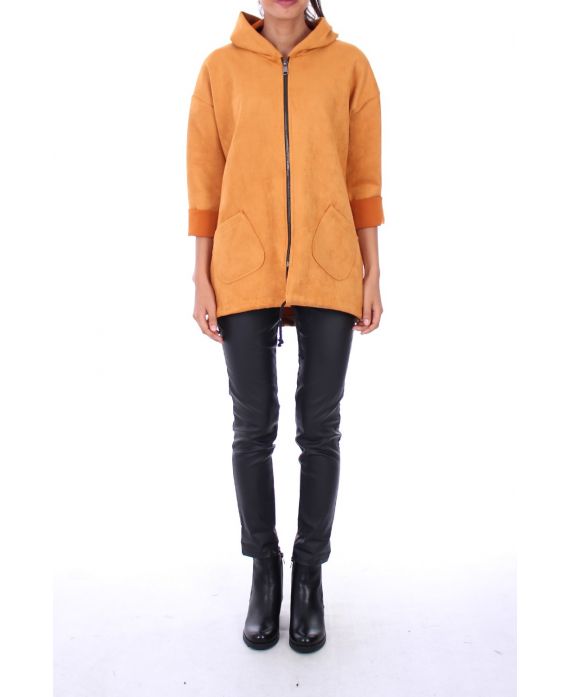 COAT ZIPS 0116 MUSTARD