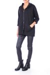 CAPPOTTO CERNIERE 0116 NERO