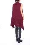 GILET AVEC BROCHE 0146 BORDEAUX