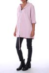 VESTE ZIPEE CAPPUCCIO 0150 ROSA