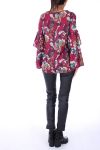 BLUSE SATINEE BLUMEN 0117 BORDEAUX