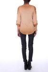 T-SHIRT HOMBROS DE LUJO 0140 CAMELLO