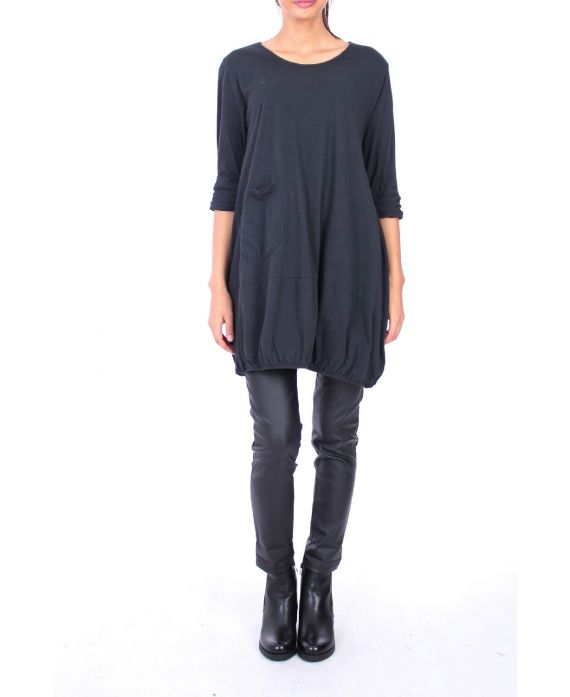 TUNIC POCKET 0137 BLACK