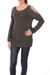 PULL STRASS MOHAIR 0122 VERT