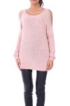 MAGLIONE STRASS MOHAIR 0122 ROSA