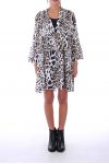 VESTIDO DE LEOPARDO 0162 BEIGE