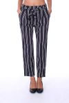 PANTALON RAYE 0183 NOIR