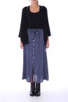 LONG SKIRT PEAS 0130 NAVY