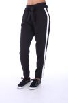 PANTALON A BANDE X 4 S-M-L-XL 0187 NOIR