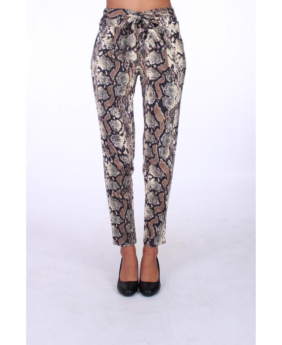 PANTALON REPTILE X 4 S-M-L-XL 0204 BEIGE