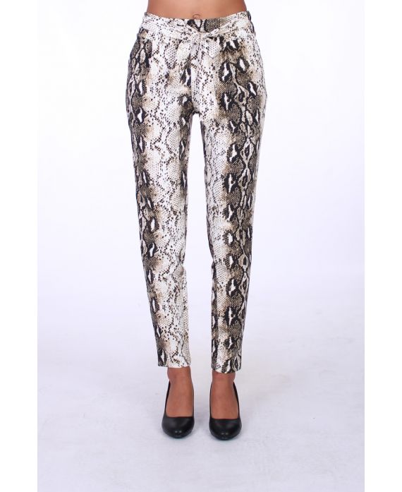 PANTALONES DE REPTILES X 4 S-M-L-XL 0193 BEIGE