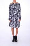 DRESS 0208 ZEBRE BLANC