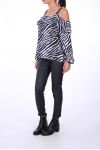 TOP SHOULDERS OPEN 0211 ZEBRE