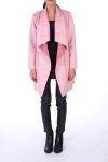 MANTEAU NUBUCK 0231 ROSE