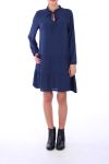 NECKLINE DRESS HAS BUILD 0216 NAVY