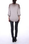 PULL EPAULES FANTAISIE 0256 TAUPE