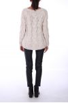 PULLOVER PULSANTE SOFT 0241 BEIGE