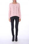 PULLOVER KNOP ZACHTE 0241 ROSE