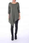 TUNIKA ASYMMETRISCHE 0246 KHAKI
