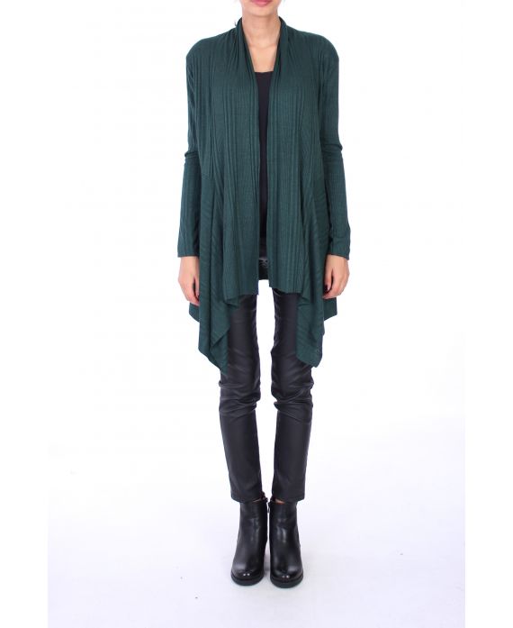 GILET ASIMMETRICO COPERTURA 0261 KHAKI