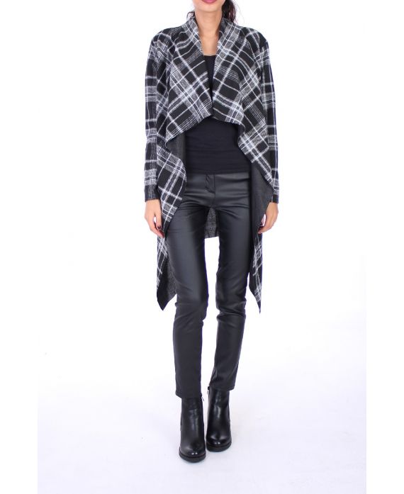 VEST / JACKET PLAID 0273 BLACK