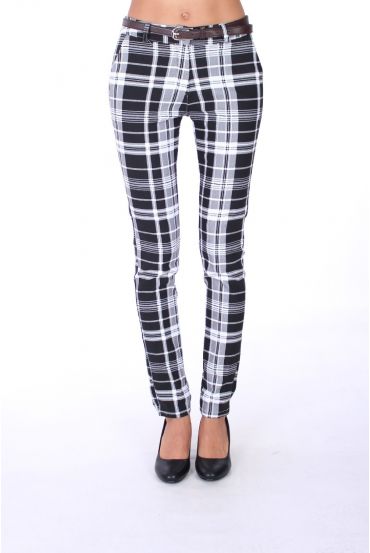 PANTALONES X 4 AZULEJOS S M L XL 0267 NEGRO