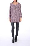 PULL OVERSIZE + COLLIER 0271 ROSE