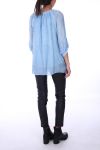 TUNIC SILK LACE 0275 BLUE