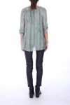 TUNICA IN PIZZO DI SETA 0275 KHAKI