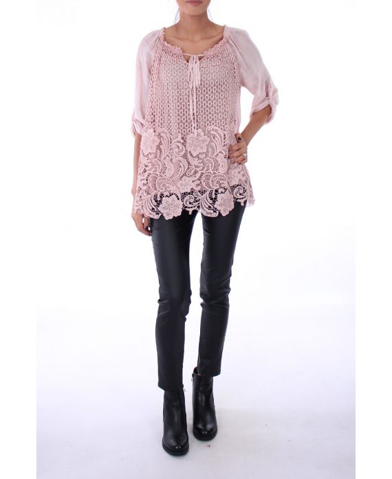 TUNIC SILK LACE 0275 PINK