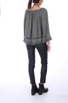 TUNIC BOHEME + NECKLACE 0277 KHAKI