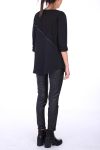 PULL MIX MATIERES 0285 NOIR